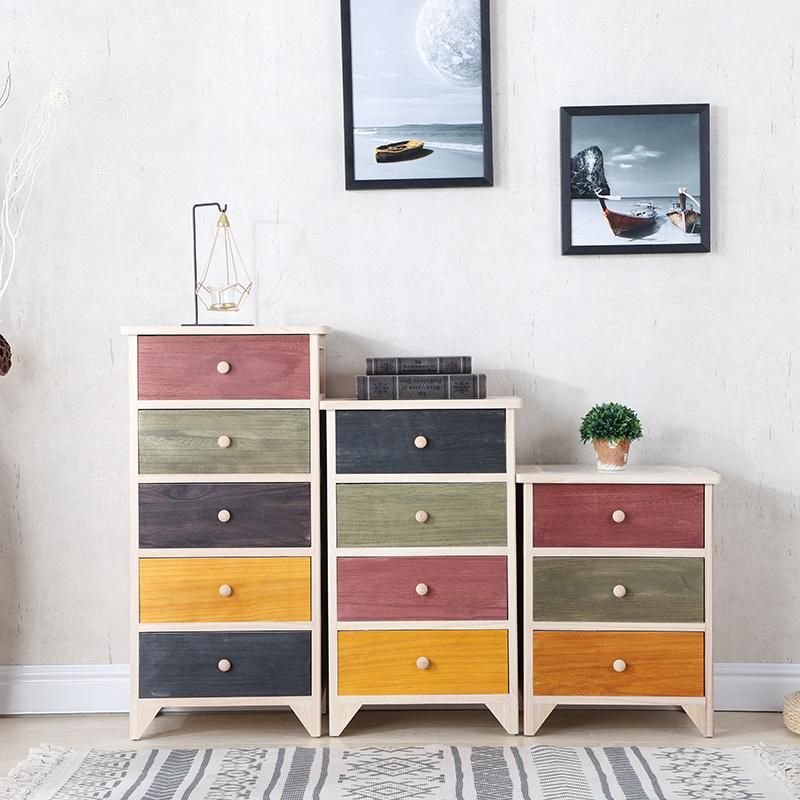 Furniture Modern Furniture Cabinet Living Room Furniture Factory Direct Solid Wood Storge Cabinet Home Use Small Cabinet New Design Chest of Drawers