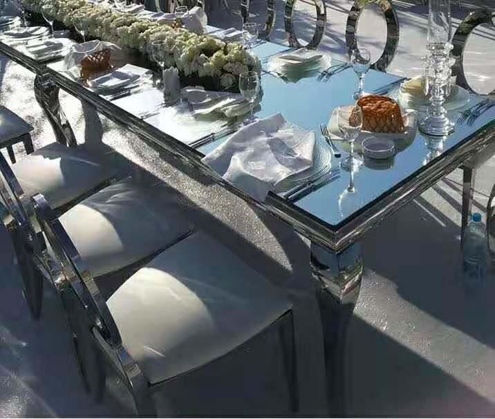 PVC Plastic Dining Table Cheap Banquet Furniture Round Wedding Table