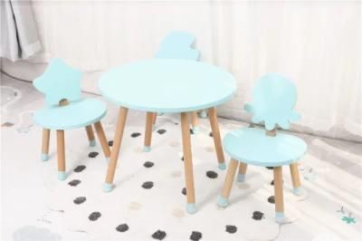 Wood Modern Children Table Simple Design Kids Study Table and Chair Set