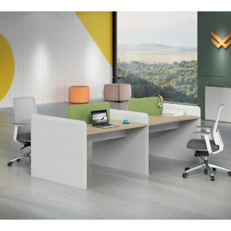 Modern Green 4 Person Computer Desk 4 Person Table Office Workstation Desk