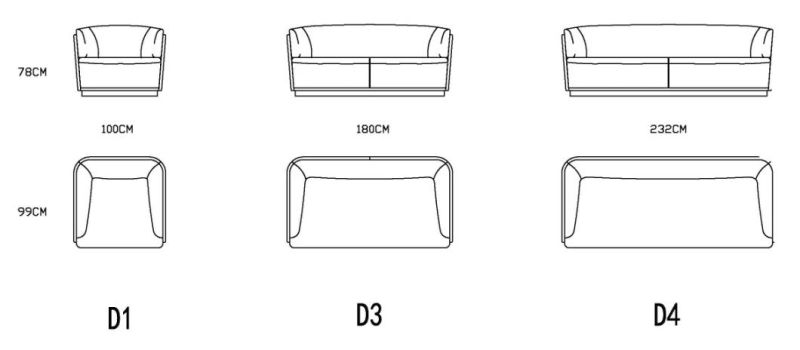 Zhida Home Furniture Supplier Modern Style Living Room Hotel Lobby 1 2 3 Seater Leather Armrest Fabric Sectional Sofa for Villa