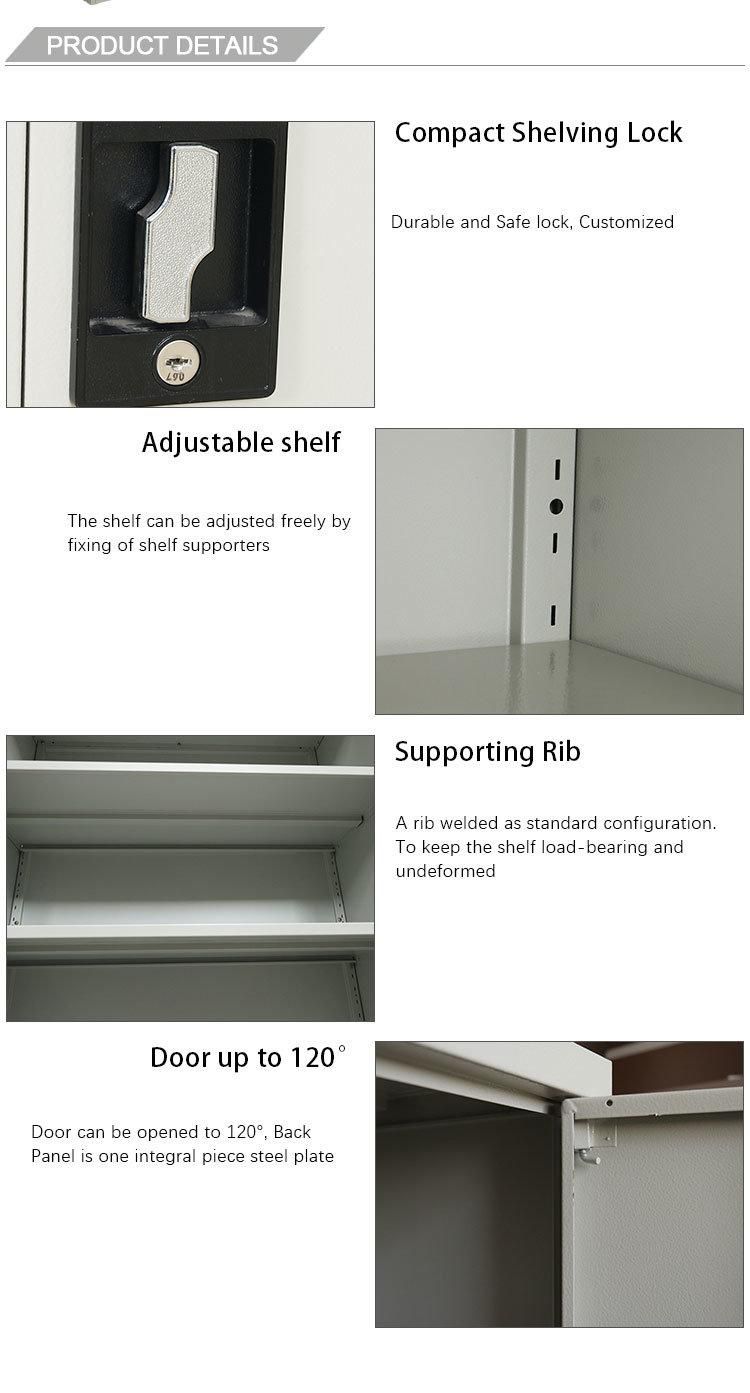 Modern Office Archival Storage Filing Cabinet Swing Door Metal Cupboard Furniture