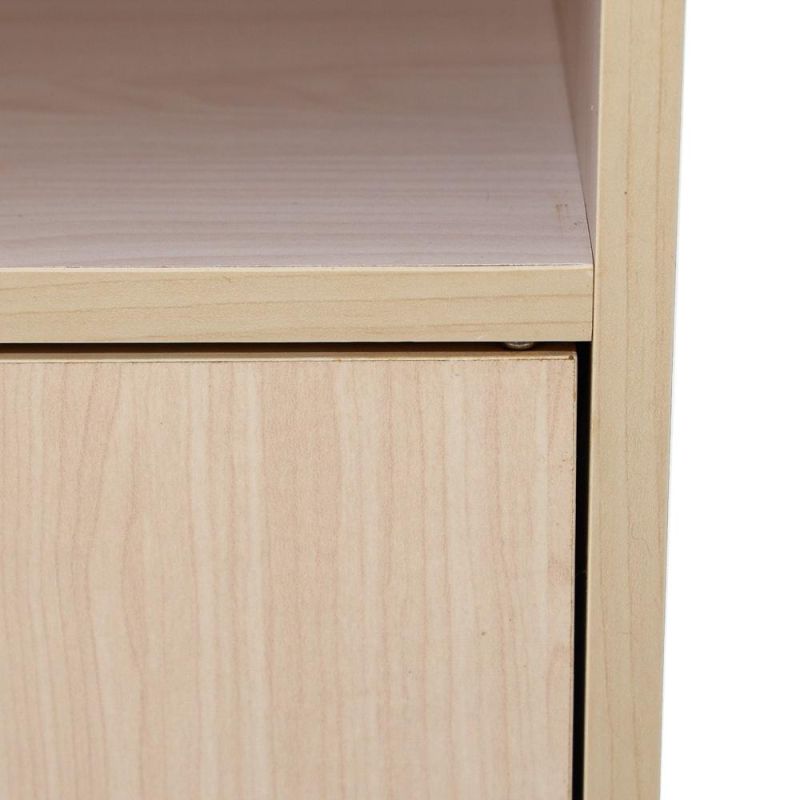 Bedroom Furniture End Table Bin Drawer Nightstand