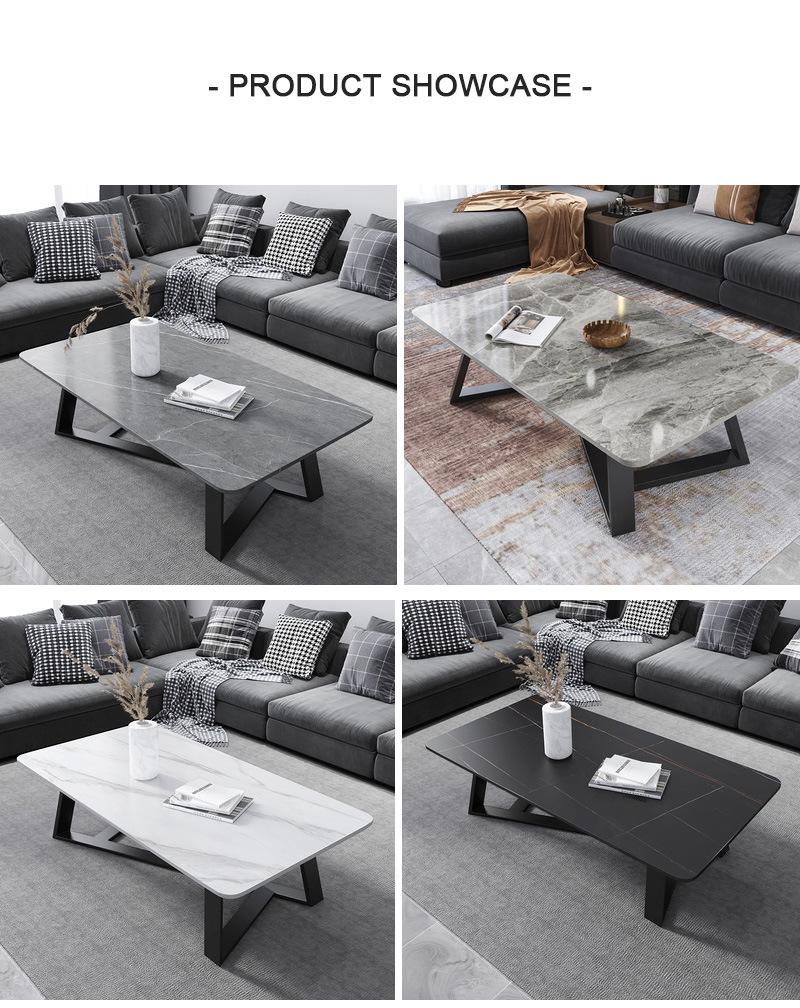 Outdoor Garden Furniture Fashion Steel Coffee Table in Gold or Black