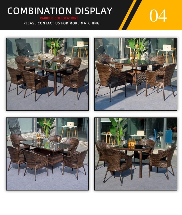 Modern Home/Hotel Courtyard Rattan Lounge Set Garden Outdoor Furniture