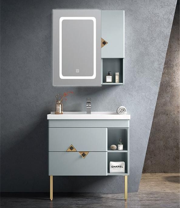 American Modern Bathroom Cabinet Hotel Floor Mounted Bathroom Vanity Cabinet