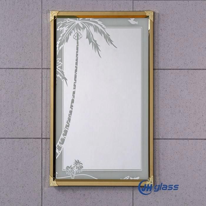 Fancy Cheap Price Stainless Steel Frame Bath Mirror