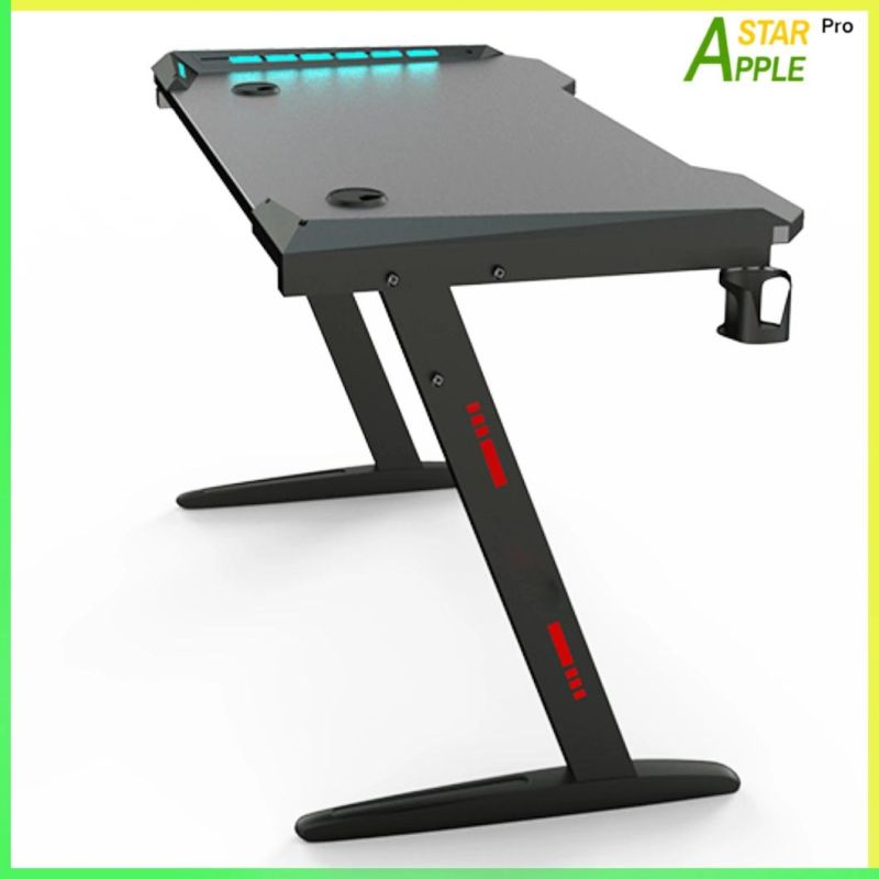 Modern Folding Glass Office Tables Computer Parts Game Melamine Glass Plastic China Wholesale Market Small Center Manicure Study Dressing Laptop Gaming Table