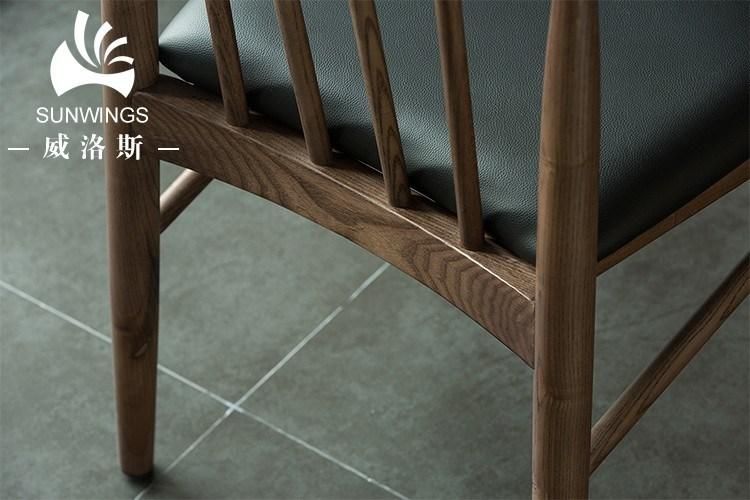 Nordic Restaurant/Home Factory Promotion Model Solid Wood Dining Chair Made in China