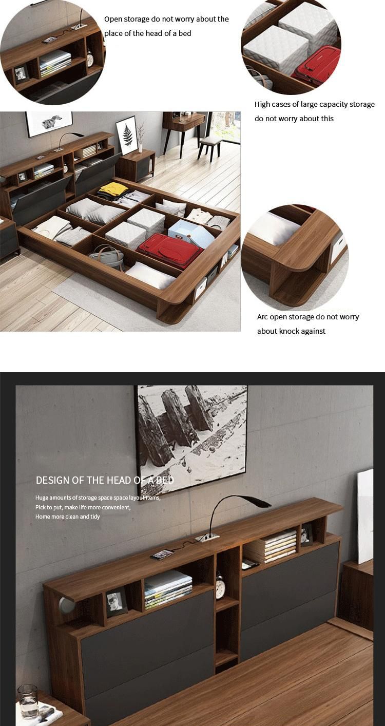 Knock Down Packing Modern and Fashion High Performance Wooden Wall Bed