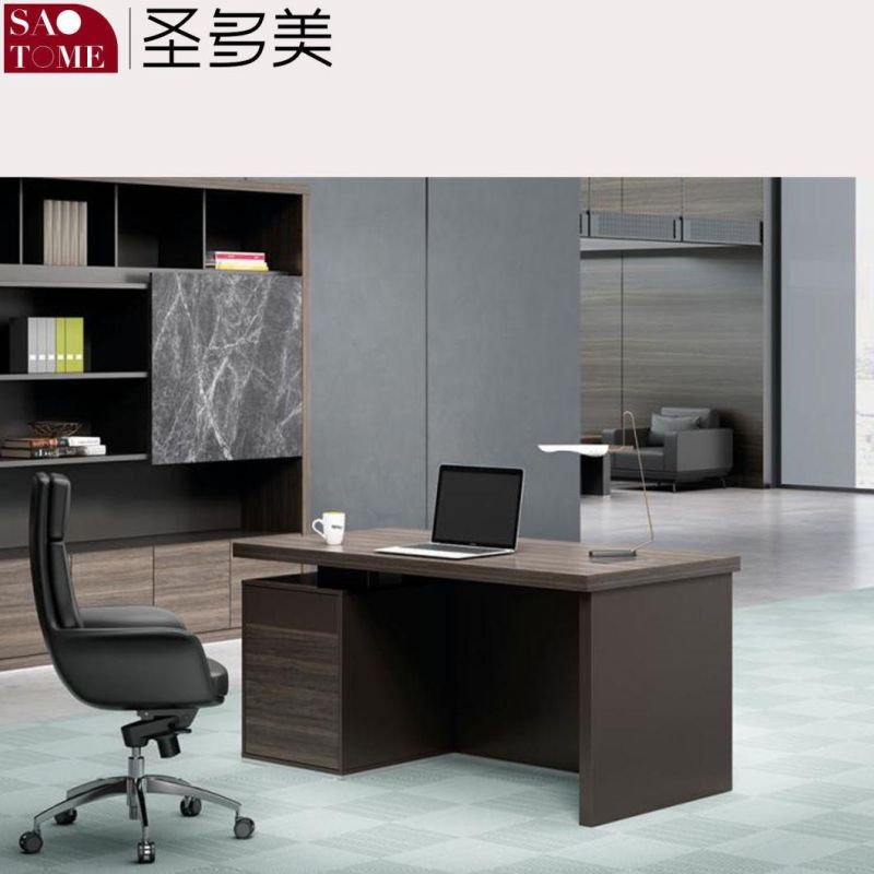 Modern Office Furniture Desk Boss Desk Stone Grain Executive Desk