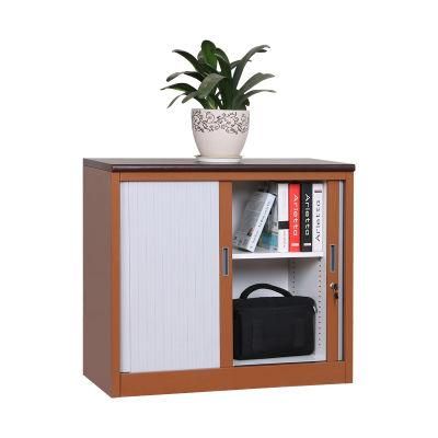 Steel Movable File Cabinet Under Desk Storage Caddy Gray Tambour Door Office Filing Cabinet