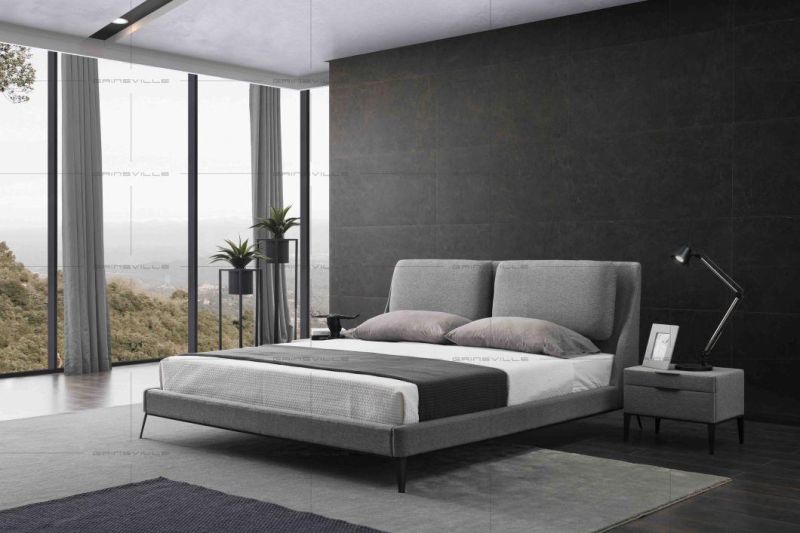 Home Furniture Manufacturer Soft Fabric Bedroom Furniture in Foshan Factory Furniture