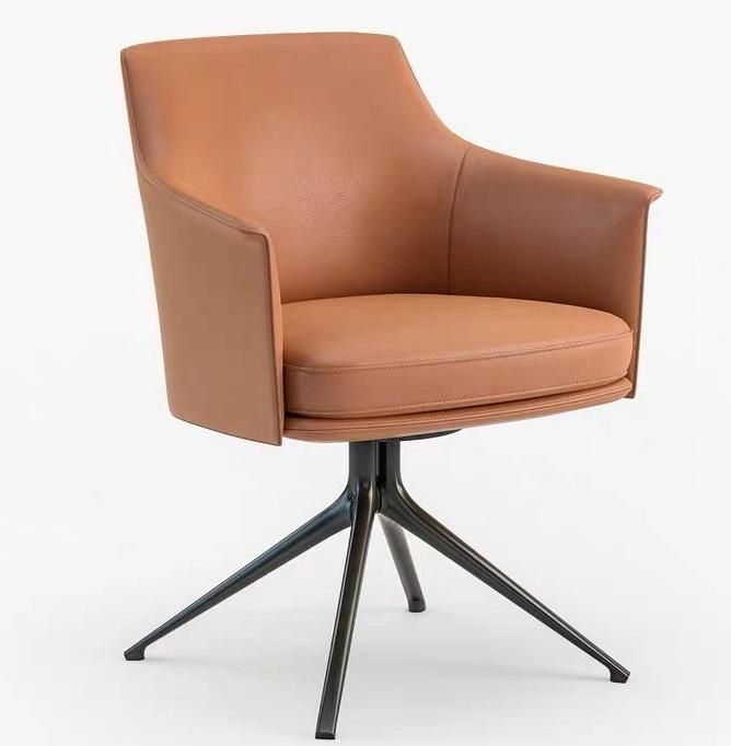 Modern New Deluxe Leather Fabric Upholstery Office Meeting Dining Chair