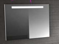 Metal Touch Screen Mirror with Light for Bathroom High-End Lighted Mirror