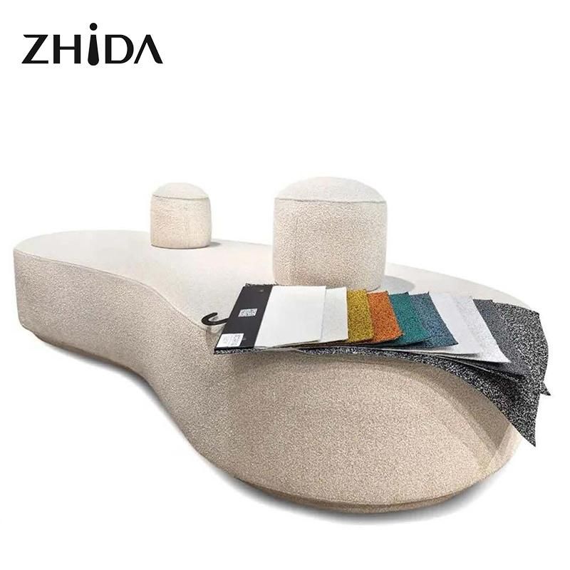 Lobby Furniture Italian Modern Design Irregular Shape Fabric Sofa