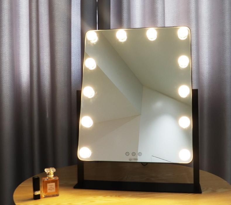 Metal Frame High Definition Hollywood Vanity Mirror for Dressing