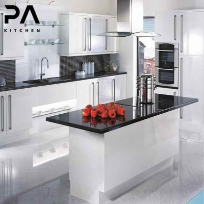 High Gloss Finish Modern Modular Kitchen Cabinet Free Standing 2 Pack Kitchen Storage Cabinets