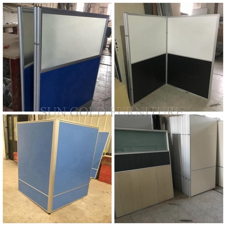 Modern Chinese Wholesale Office Cabin Used Glass Half Partition (SZ-WS561)