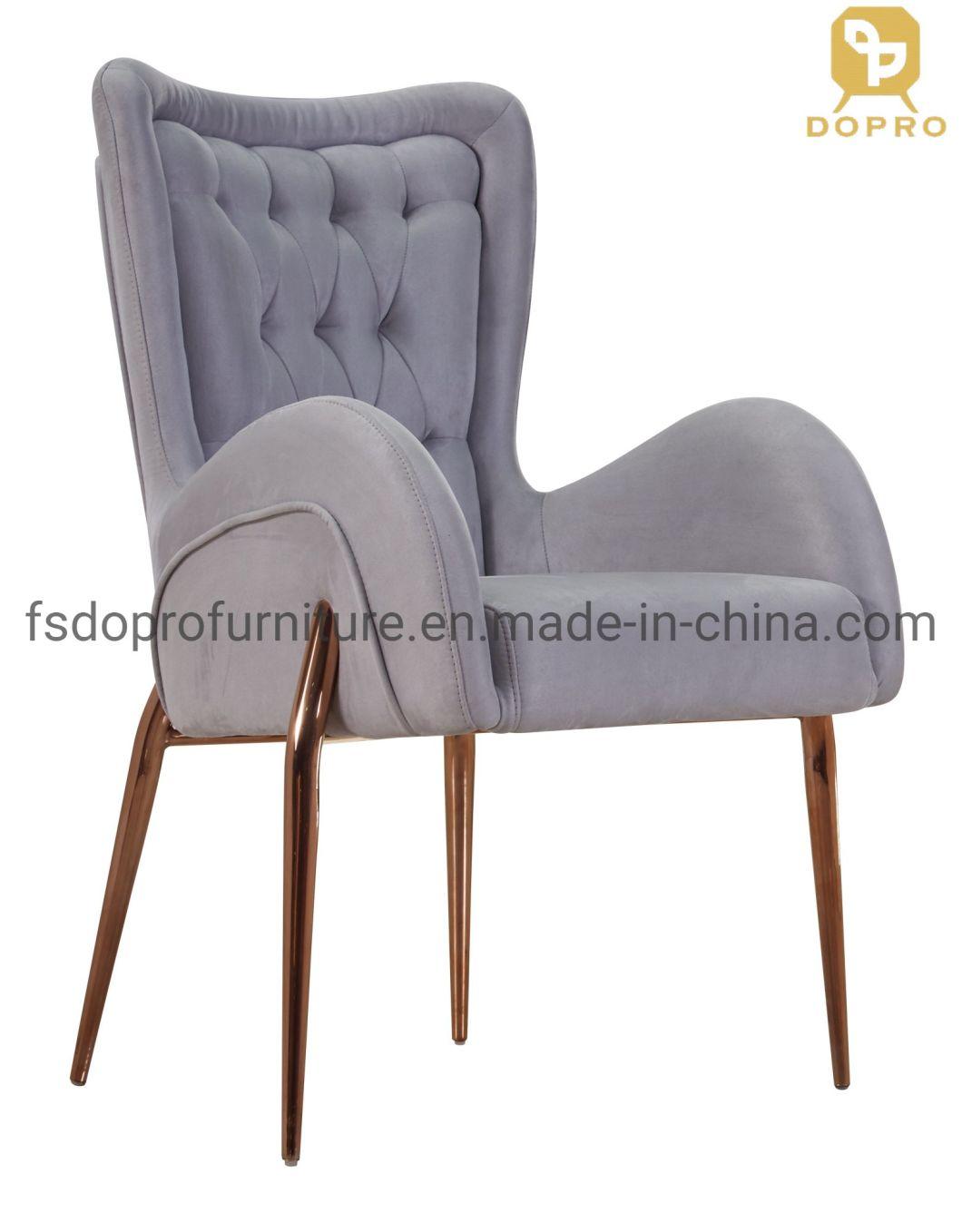 2020 New Design Arm Sofa Home Hotel Restaurant Furniture Gold Dining Chair