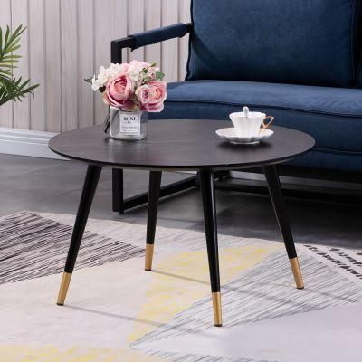 Most Popular Storage Modern Side Table Living Room Round Wood Coffee Table