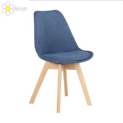 Luxury Cheap Modern Furniture Wooden Legs Fabric Restaurant Dining Room Chairs for Sale