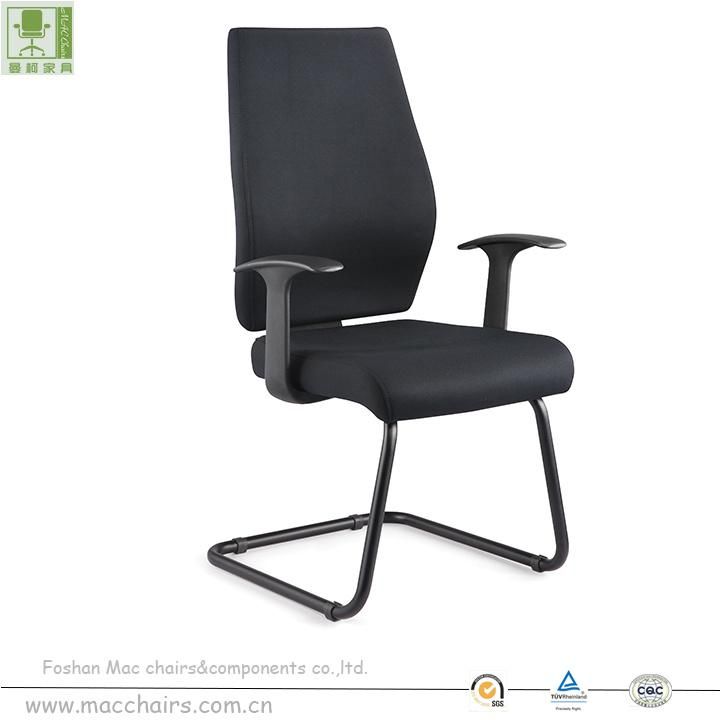 Fabric Office Visitor Chairs Black Low Back Furniture for Confierence