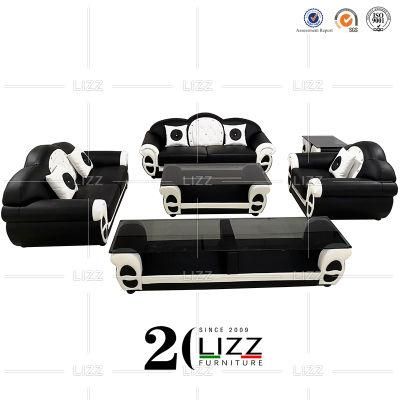 United Living Room Modern Chesterfield Sofa Leather Sofa Set Furniture