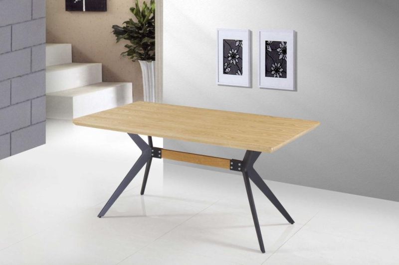 Wholesale Customized Modern Furniture Ceramic Top Extendable Dining Table for Metal Feet