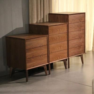 Nordic Home/Hotel Wood Furniture MDF Veneer Living Room Side Cabinet