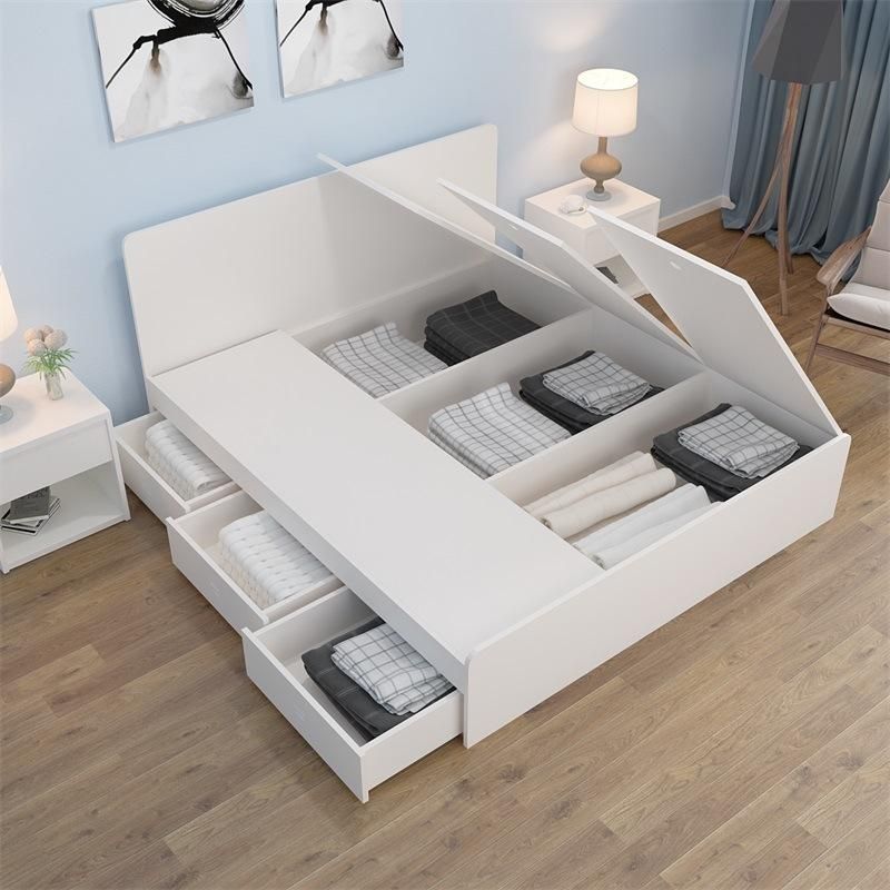 Wooden Material Modern Bed for Living Room