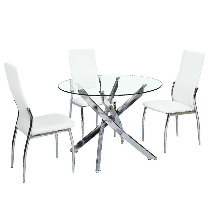 Hot Sale Home Furniture Kitchen Table Cafe Table Dining Tables with Glass Top