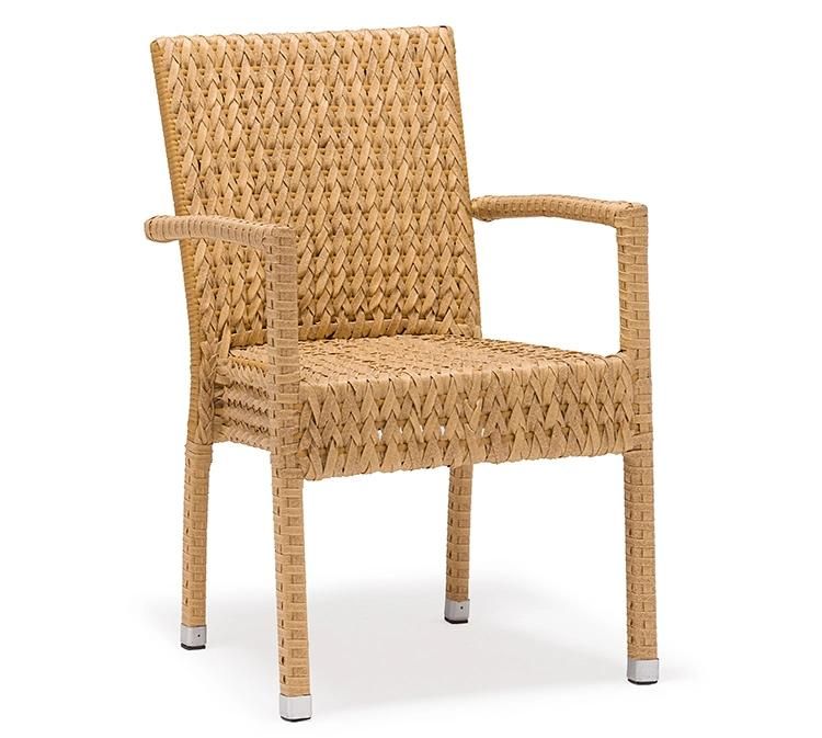 Luxury Plastic Rattan Alu Chair Outdoor Dining Patio Furniture