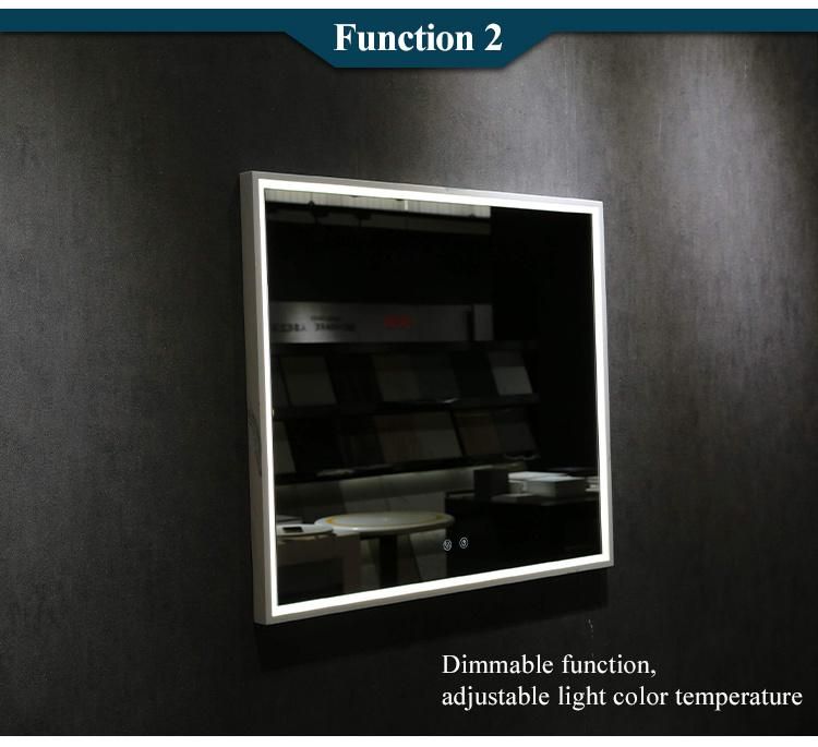 European Hotel Smart Touch Screen LED Bathroom Mirror