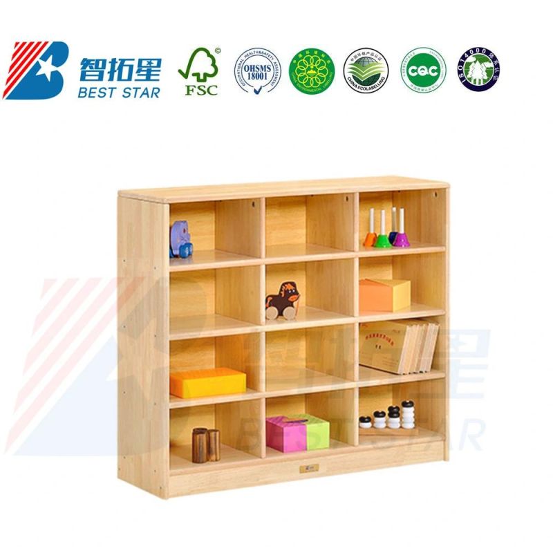 Montessori Toy Storage Wooden Cabinet