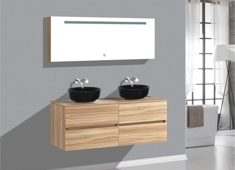 2022 China Factory New Design Modern Plywood Bathroom Cabinet with Mirror Cabinet