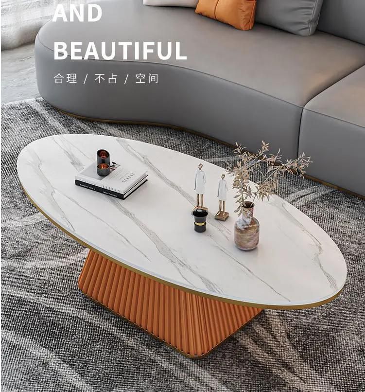 Modern Nordic Design Tea Dining Luxury Round Square Marble Coffee Table