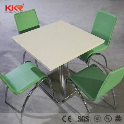 Cafe Shop Counter Top Table Dining Table Top and Chair Set