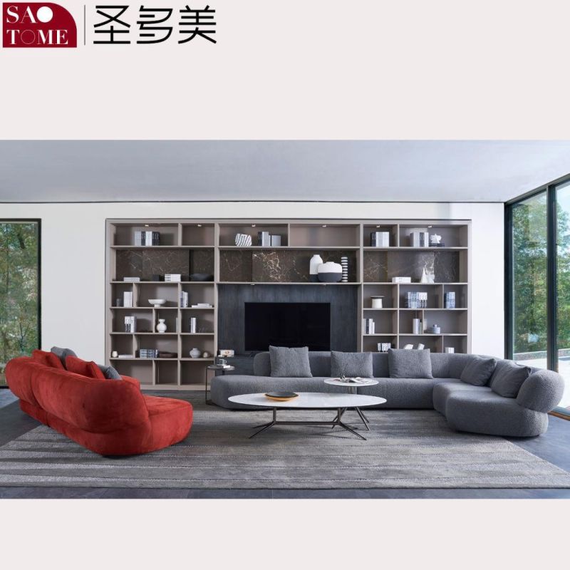 Modern Home Living Room Leather Corner Sofa