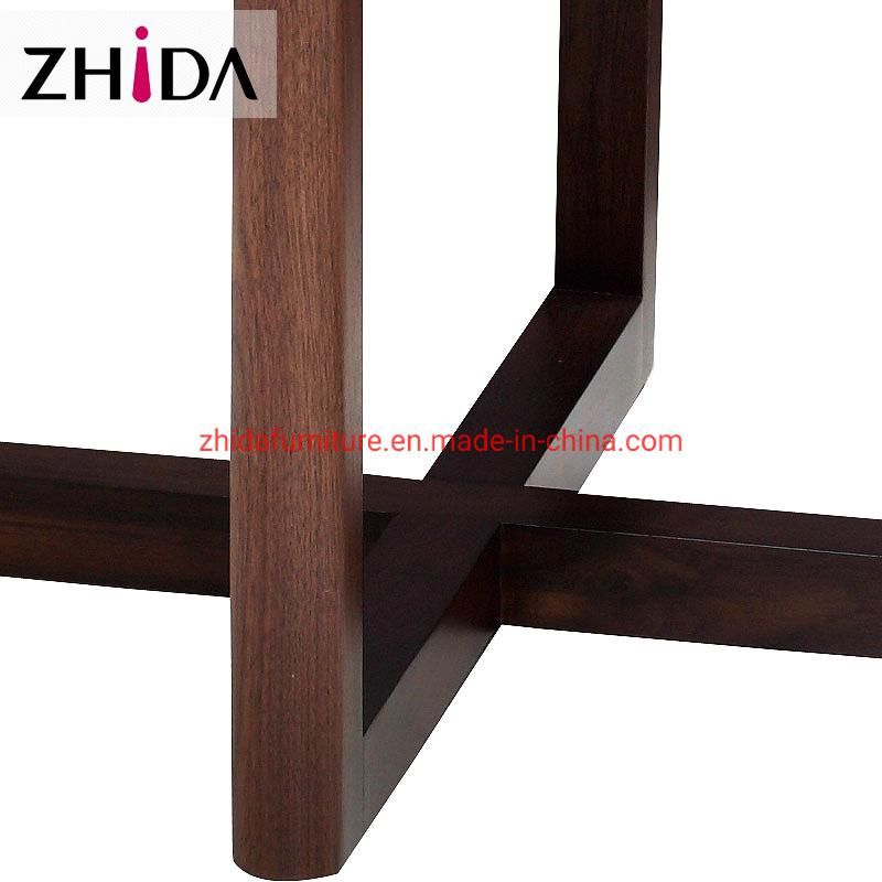 Modern Round Wooden Solid Wood Coffee Table Side Table