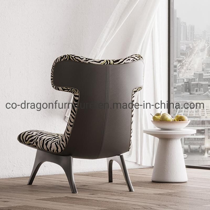 Fashion High Back Livingroom Furniture with Leather and Wooden Frame