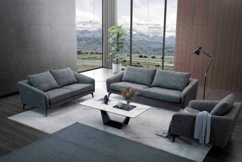 Hot Sale Italy Leisure Style Modern Home Furniture Sofa Fabric Sofa