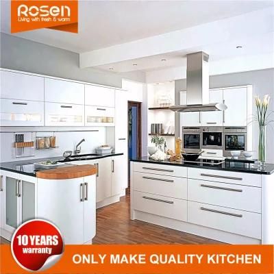 White Matte Lacquer Wooden Wholesale Modern Kitchen Cabinet Furniture