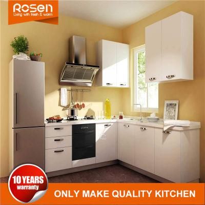 Modern Style High Glossy White MDF PVC Kitchen Cabinet Furniture