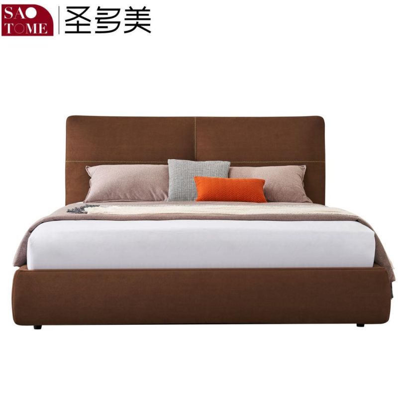 Modern Hot Selling Hotel Family Bedroom 180m Leather Double King Bed