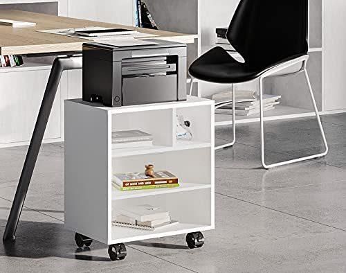 Modern Office Furniture with Wheels Removable Magazine File Printer Stand