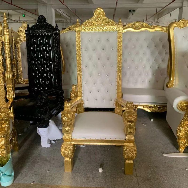 Wedding Bride and Groom King Throne Chair