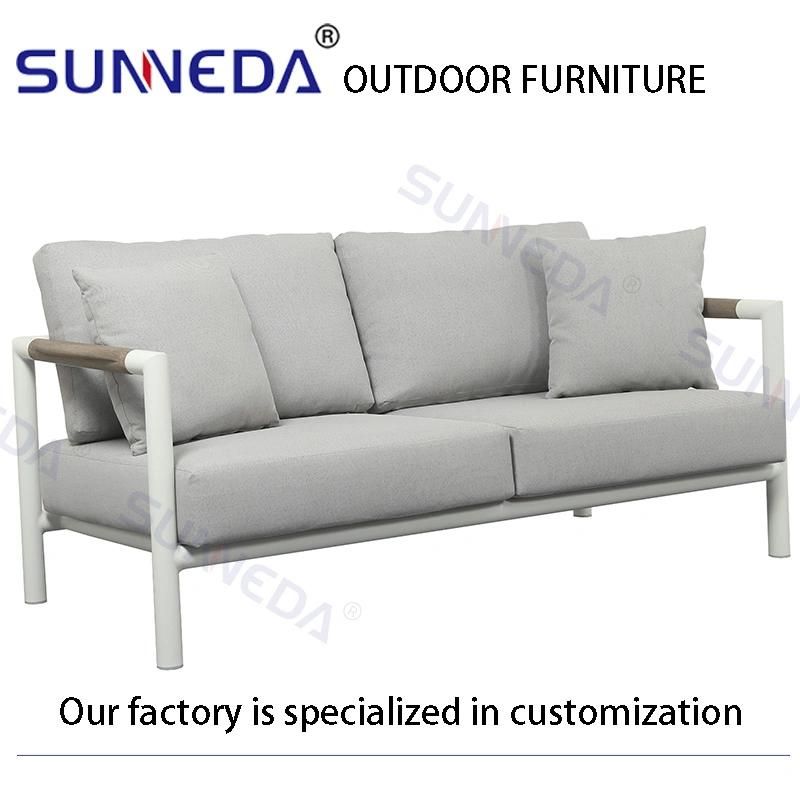 Stylish Aluminum Garden Sofa Furnitures Wholesale Luxury Outdoor Modern Leisure