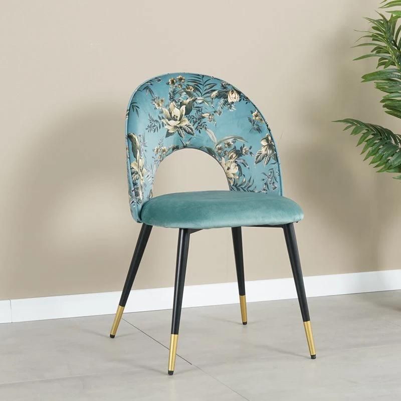 2021 New Modern Wholesale Home Furniture Upholstered Round Back Dining Room Chair