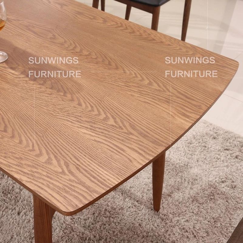 Japanese Style MDF Wooden Fashion Dining Room Table Home Furniture Promotion Model